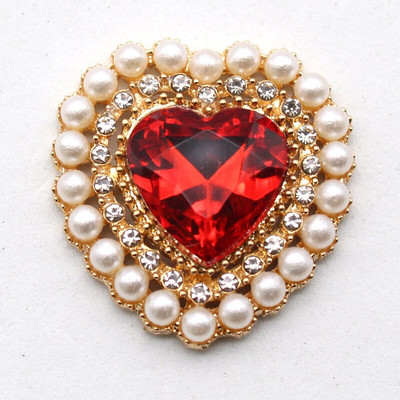 10 kom/serija 27 mm ukrasni gumbi od legure u obliku srca Gumbi DIY pozlaćeni ukrasi za odjeću Ukrasi za suknje Dodaci