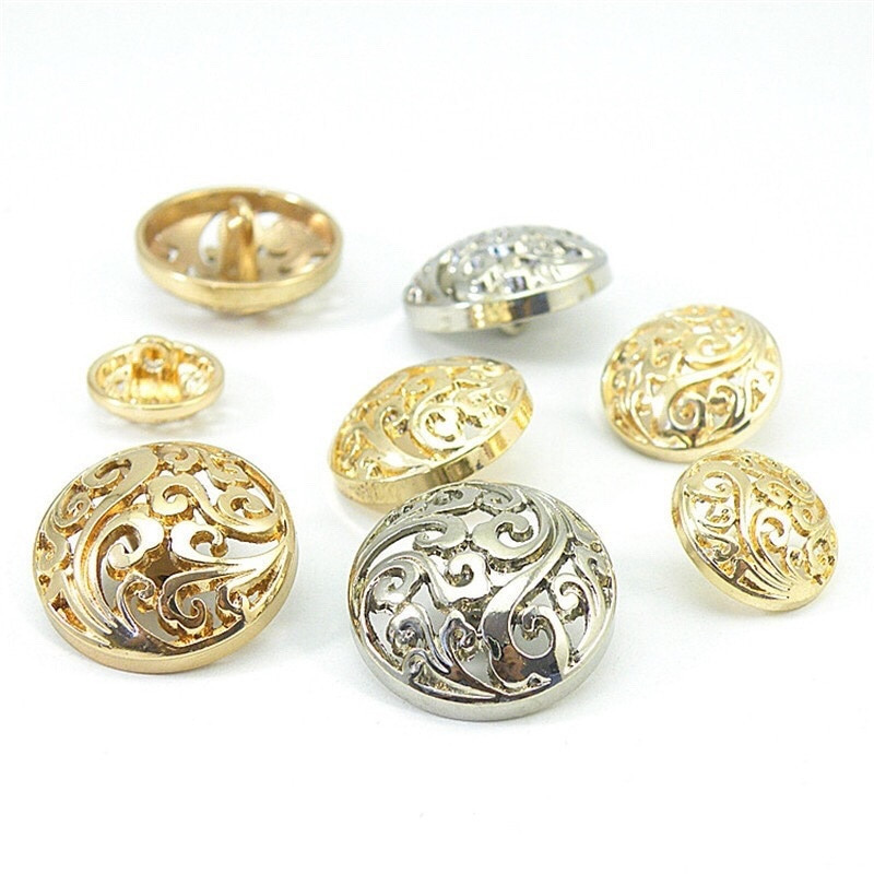 15/20/25mm metalinės vintažinės auksinės sagos paltams siuvimo medžiagai siuvimo priedai Drabužių sagos mados palaidinės sagos