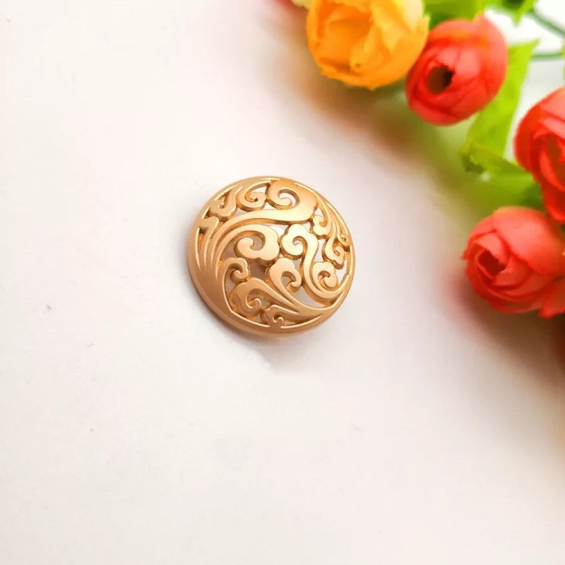 15/20/25mm metalinės vintažinės auksinės sagos paltams siuvimo medžiagai siuvimo priedai Drabužių sagos mados palaidinės sagos