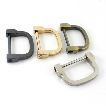 1 x Метален 2 размера D-пръстен, скоба, ключодържател, пръстен, кука, винт, щифт, връзка, връзка, чанта, каишка, закопчалка, кожени части