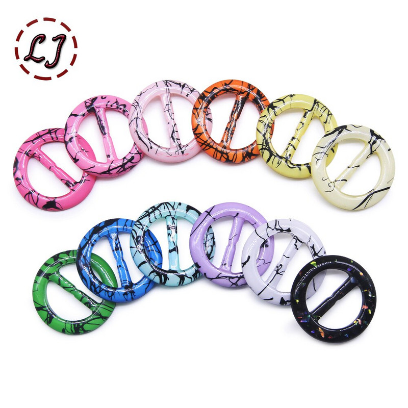 10tk tükki T-särgi klambrid 2,5/3 cm T-särk plastikust ümmargune kuju Moodne sall-klambrirõngas kleit vaik pannal DIY tarvikud