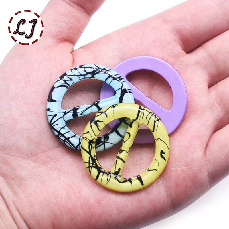 10tk tükki T-särgi klambrid 2,5/3 cm T-särk plastikust ümmargune kuju Moodne sall-klambrirõngas kleit vaik pannal DIY tarvikud