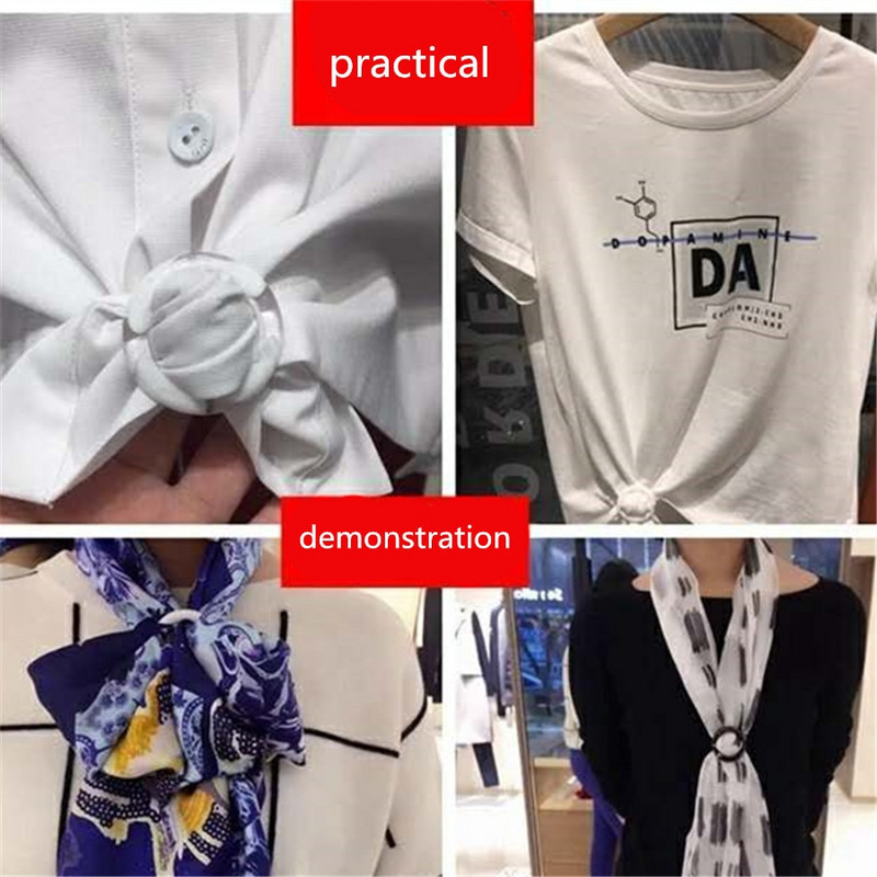 1 kom/lot Veleprodajni modni unutarnji promjer 2,4 podesivi kopčana vrpca zakopčana odjeća u kutu za odlaganje kopča za majicu s kopčom