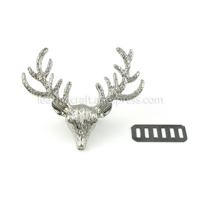 1x Metāla Cute Briežu aizdare sprādzes končos Sprādzes Soma Maks Cepures Dekors Aparatūra DIY Ādas Amatniecības aksesuāri Zelta 60mm (1-3/8")