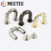 10/20/30 tk metallist pandlad mood U-rõngad kott-kaaresild koos kruviühendusega riidepuu rihmarihma jaoks DIY nahast käsitöö KY552