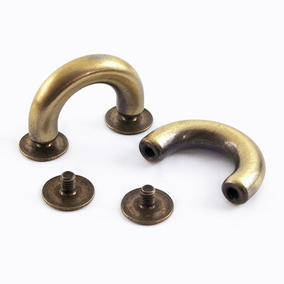 10/20/30 tk metallist pandlad mood U-rõngad kott-kaaresild koos kruviühendusega riidepuu rihmarihma jaoks DIY nahast käsitöö KY552