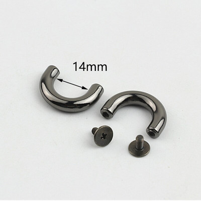 10/20/30 tk metallist pandlad mood U-rõngad kott-kaaresild koos kruviühendusega riidepuu rihmarihma jaoks DIY nahast käsitöö KY552