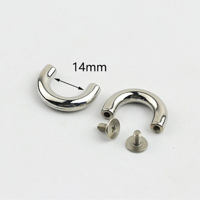 10/20/30 tk metallist pandlad mood U-rõngad kott-kaaresild koos kruviühendusega riidepuu rihmarihma jaoks DIY nahast käsitöö KY552