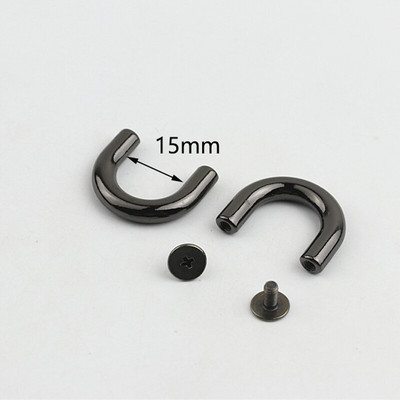 10/20/30 tk metallist pandlad mood U-rõngad kott-kaaresild koos kruviühendusega riidepuu rihmarihma jaoks DIY nahast käsitöö KY552