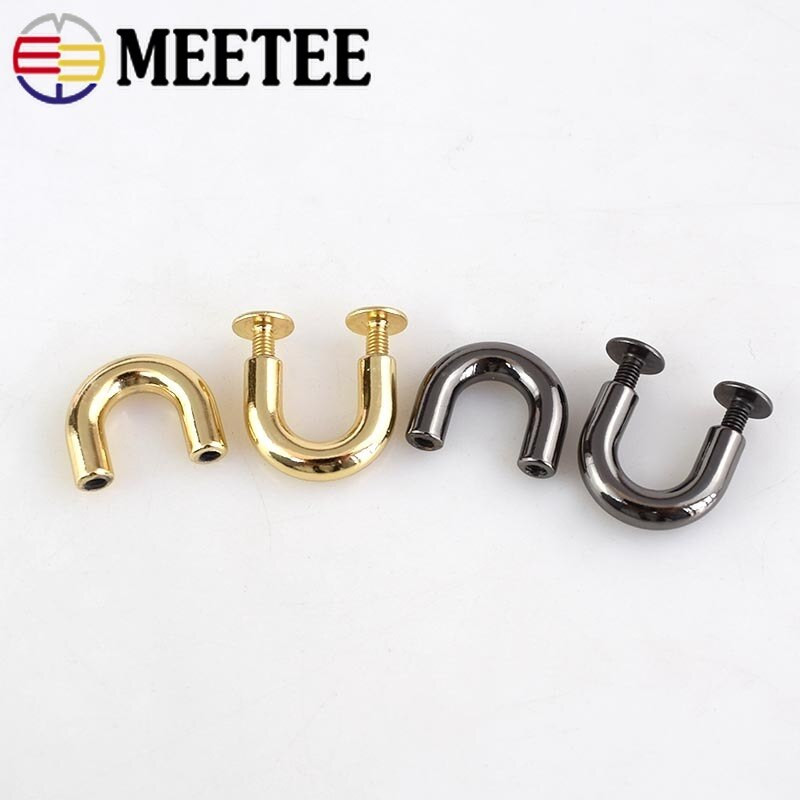 10/20/30kom Metalne kopče Modna U prstena torba Lučni most s vijčanim konektorom Vješalica za remen DIY kožni obrt KY552