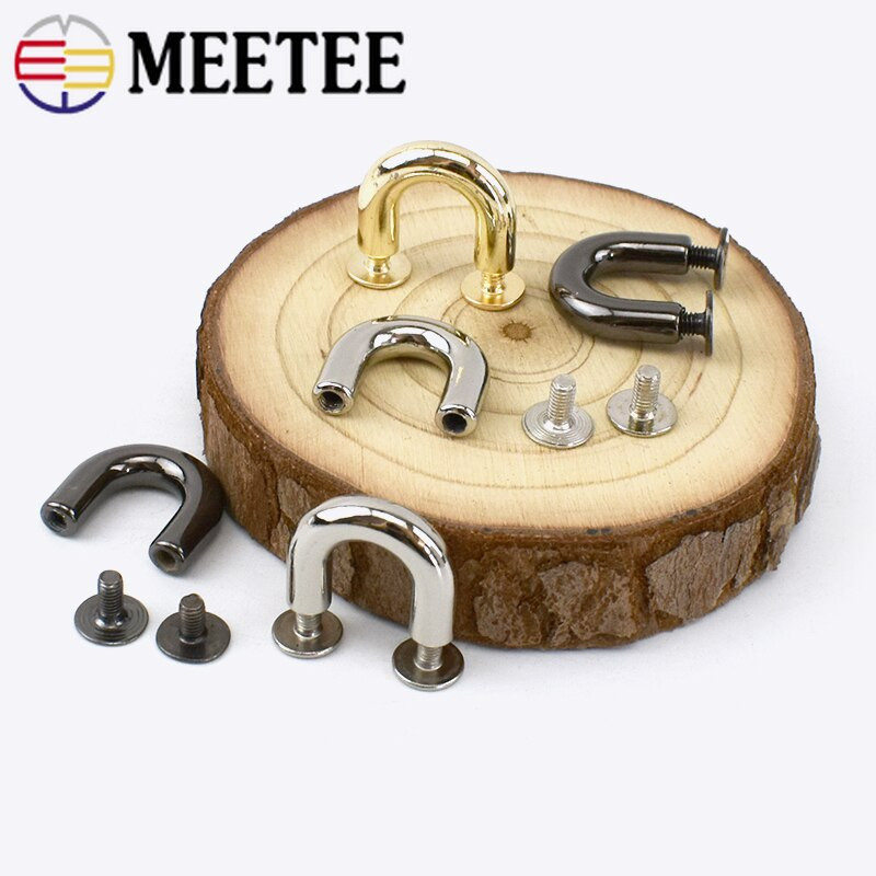 10/20/30kom Metalne kopče Modna U prstena torba Lučni most s vijčanim konektorom Vješalica za remen DIY kožni obrt KY552