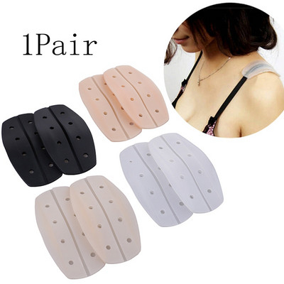 1 Pairs Soft Silicone Anti-slip Shoulder Pads Bra Strap Cushions Holder DIY Apparel Fabric Crafts Sewing Accessories