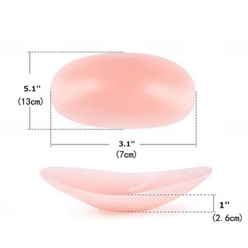 1 Pair Soft Silicone Shoulder Pads Adhesive Anti-slip Enhancer Reusable Shoulder Pads for DIY αξεσουάρ γυναικείων ενδυμάτων