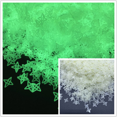 1000 kom/lot 3 mm svjetleće mjesečeve zvijezde za DIY pribor Nails Art Polimer prozirna glina Dodaci DIY šljokice Spomenar Shakes Craft
