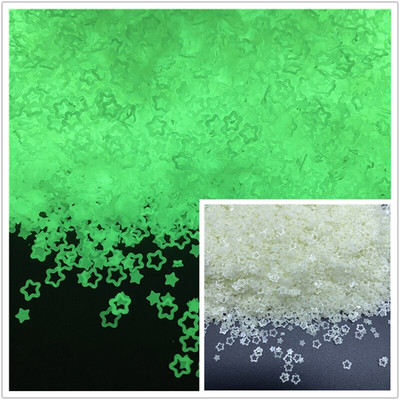 1000 kom/lot 3 mm svjetleće mjesečeve zvijezde za DIY pribor Nails Art Polimer prozirna glina Dodaci DIY šljokice Spomenar Shakes Craft