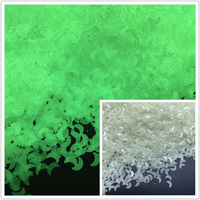 1000 kom/lot 3 mm svjetleće mjesečeve zvijezde za DIY pribor Nails Art Polimer prozirna glina Dodaci DIY šljokice Spomenar Shakes Craft