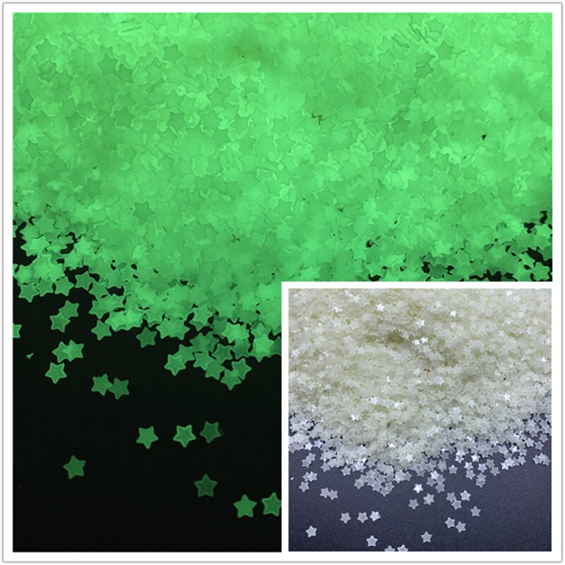 1000 kom/lot 3 mm svjetleće mjesečeve zvijezde za DIY pribor Nails Art Polimer prozirna glina Dodaci DIY šljokice Spomenar Shakes Craft