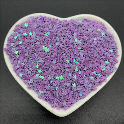 10000Pcs/Παρτίδα 10g 3mm πούλιες PVC Επίπεδες πεντάκτινες παγιέτες με φαρδιά πούλιες Sewing Craft DIY Scrapbooking