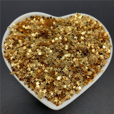 10000Pcs/Παρτίδα 10g 3mm πούλιες PVC Επίπεδες πεντάκτινες παγιέτες με φαρδιά πούλιες Sewing Craft DIY Scrapbooking