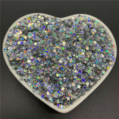 10000Pcs/Παρτίδα 10g 3mm πούλιες PVC Επίπεδες πεντάκτινες παγιέτες με φαρδιά πούλιες Sewing Craft DIY Scrapbooking