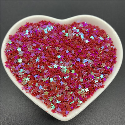 10000Pcs/Παρτίδα 10g 3mm πούλιες PVC Επίπεδες πεντάκτινες παγιέτες με φαρδιά πούλιες Sewing Craft DIY Scrapbooking