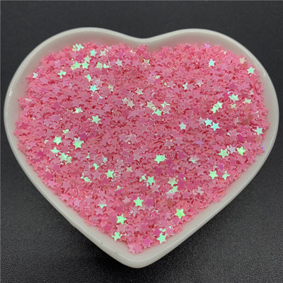 10000Pcs/Παρτίδα 10g 3mm πούλιες PVC Επίπεδες πεντάκτινες παγιέτες με φαρδιά πούλιες Sewing Craft DIY Scrapbooking