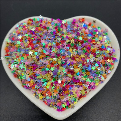 10000Pcs/Παρτίδα 10g 3mm πούλιες PVC Επίπεδες πεντάκτινες παγιέτες με φαρδιά πούλιες Sewing Craft DIY Scrapbooking