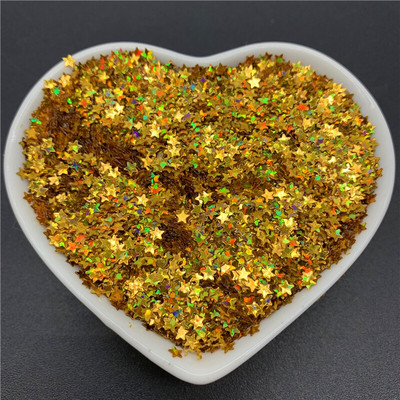 10000Pcs/Παρτίδα 10g 3mm πούλιες PVC Επίπεδες πεντάκτινες παγιέτες με φαρδιά πούλιες Sewing Craft DIY Scrapbooking