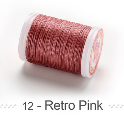 Visokokvalitetni navošteni konac od 0,5 mm Okrugla poliesterska užad Čvrsta užad obložena voskom za pletene narukvice DIY šivanje kože 120M