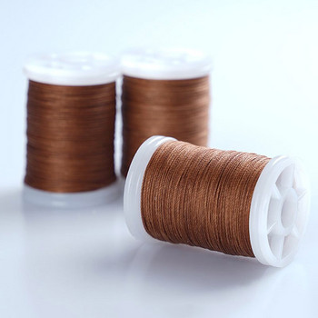 Нов 0,6 мм кръгъл восъчен конец за шиене на кожени занаяти, полиестерен шнур, покрити с восък, плетени портфейли, седло, аксесоари Направи си сам