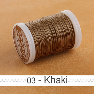 Nauji 0,6 mm apvalūs vaškuoti siūlai, skirti siuvinėti odą poliesterio virvele, padengta vašku, virvelėmis pintos piniginės balnelio „pasidaryk pats“ priedai