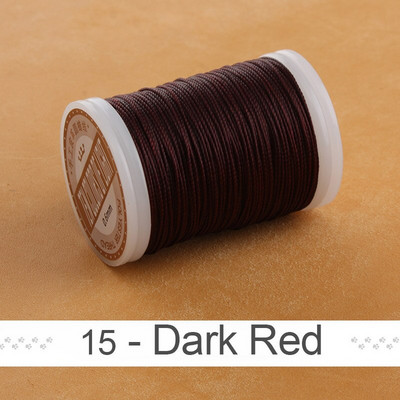 Nauji 0,6 mm apvalūs vaškuoti siūlai, skirti siuvinėti odą poliesterio virvele, padengta vašku, virvelėmis pintos piniginės balnelio „pasidaryk pats“ priedai