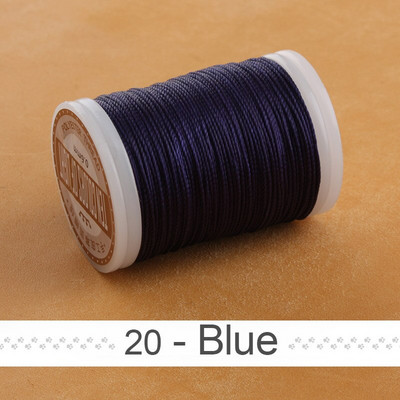 Nauji 0,6 mm apvalūs vaškuoti siūlai, skirti siuvinėti odą poliesterio virvele, padengta vašku, virvelėmis pintos piniginės balnelio „pasidaryk pats“ priedai