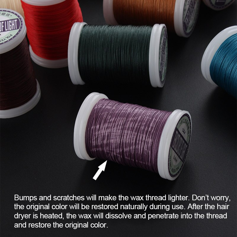 0,4 mm fir rotund cerat snur puternic din poliester șiruri acoperite cu ceară pentru artizanat din piele, cusut brățări împletite, accesorii bricolaj