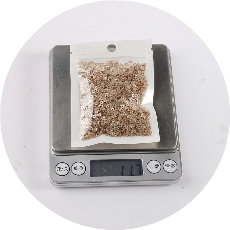 10g Παλέτες 2mm 3mm 4mm PET Glitter Παγιέτες Επίπεδες στρογγυλές χαλαρές πούλιες Ράψιμο Στολισμός γάμου Craft Scrapbook DIY αξεσουάρ