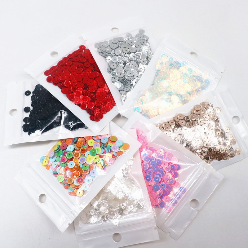 Flower Sequin 6mm Loose Sequins for Crafts Pailettes Cucito Craft Sewing Paillette Lentejuelas Para Coser 10g