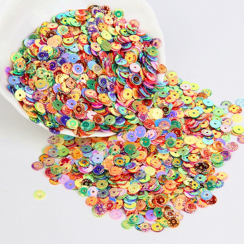 Flower Sequin 6mm Loose Sequins for Crafts Pailettes Cucito Craft Sewing Paillette Lentejuelas Para Coser 10g
