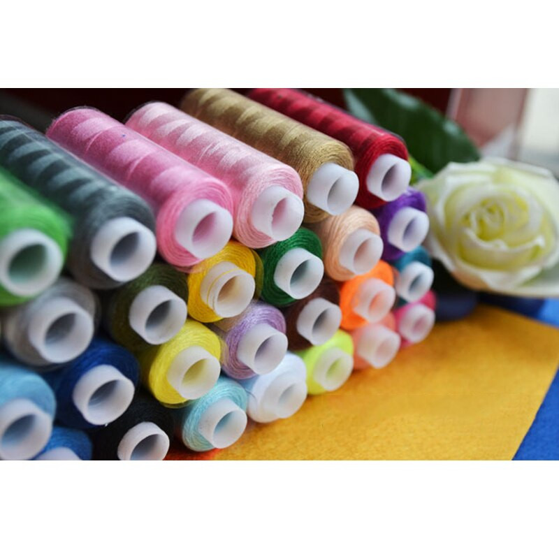 30 vnt 250 jardų siuvimo siūlai poliesterio mašina, siuvinėjimas rankomis siuvimo siūlai, vairas, pasidaryk pats, amatų pleistras, siuvimo reikmenys