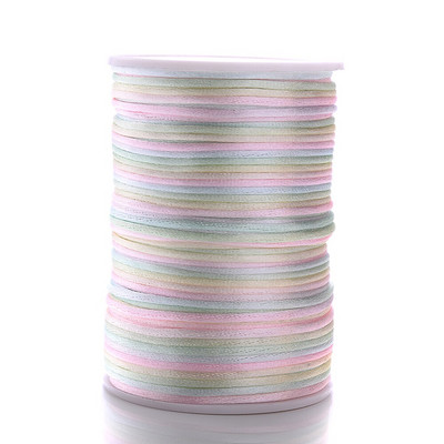 Sârmă împletită cu noduri chinezești de 20 m și 2,5 mm, frânghie în grad de sârmă, pentru realizarea de bijuterii, brățară DIY, frânghie lucrată manual, fir împletit (nu 1 rolă)