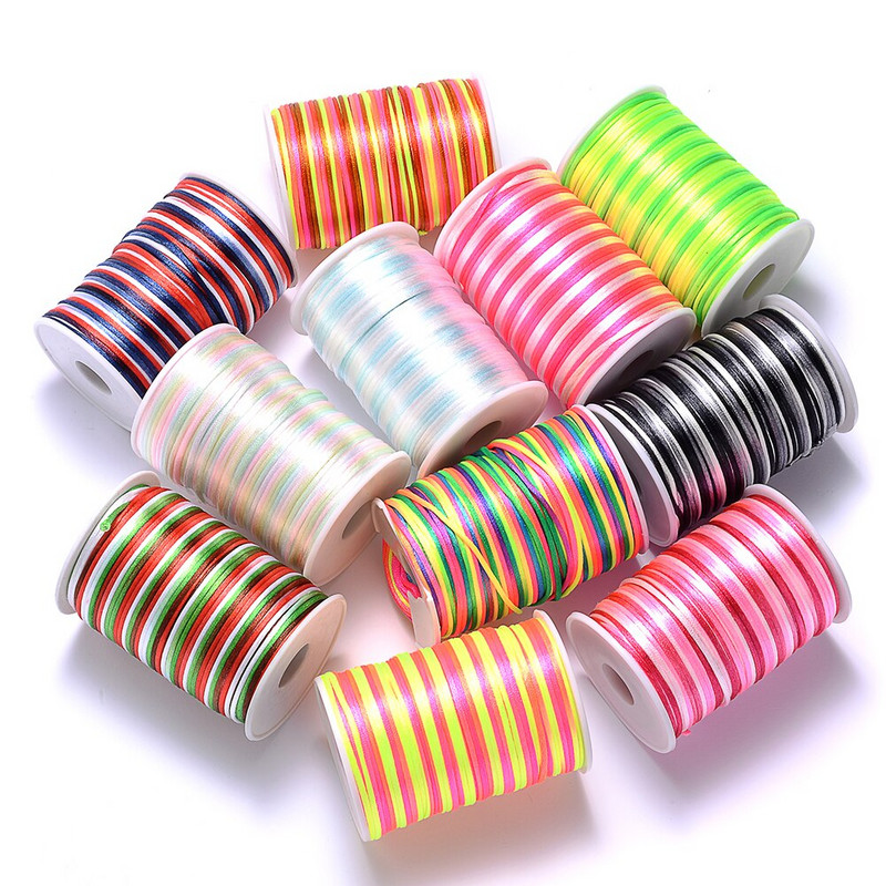 Sârmă împletită cu noduri chinezești de 20 m și 2,5 mm, frânghie în grad de sârmă, pentru realizarea de bijuterii, brățară DIY, frânghie lucrată manual, fir împletit (nu 1 rolă)