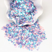 Formos blizgučiai Kalėdų puošmena Shell Star Snaigė PVC palaidi blizgučiai Beauty Glitter padėklai, skirti Nailart gleivių užpildymui