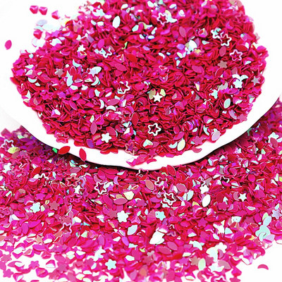 Formos blizgučiai Kalėdų puošmena Shell Star Snaigė PVC palaidi blizgučiai Beauty Glitter padėklai, skirti Nailart gleivių užpildymui