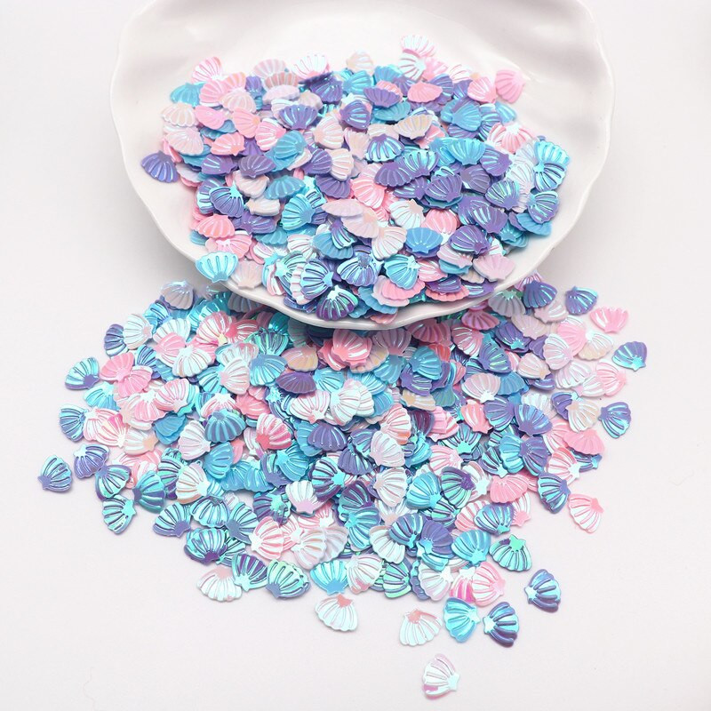 Formos blizgučiai Kalėdų puošmena Shell Star Snaigė PVC palaidi blizgučiai Beauty Glitter padėklai, skirti Nailart gleivių užpildymui