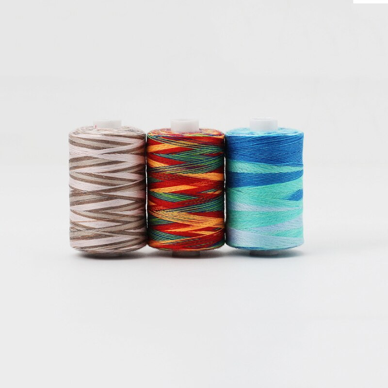 1000 jardi/rola 40S/2 poliesterski konac za šivaći stroj, konac obojen duginim bojama Konac za šivanje za vezenje