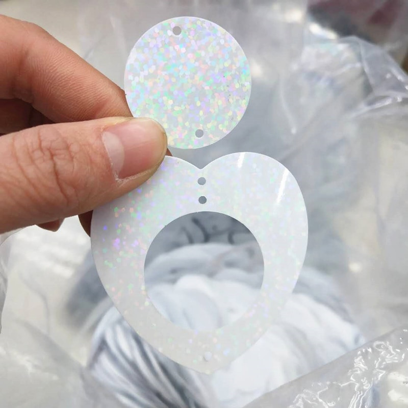 100 vnt. laisvi, plokšti blizgučiai amatams „pasidaryk pats“ Užuolaidos Aksesuarai Vestuvių dekoras Laisvas Paillette