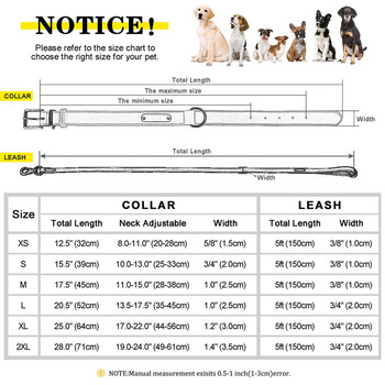 Εξατομικευμένο σετ λουριών με κολάρο σκύλου Προσαρμοσμένα δερμάτινα κολάρα με ετικέτα σκύλου Δωρεάν χαραγμένη πινακίδα για μικρά μεσαία μεγάλα σκυλιά Pitbull