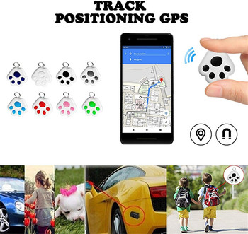 Нов мини безжичен Bluetooth GPS тракер за домашни любимци Скрито интелигентно устройство за проследяване срещу загуба за кучета Котки Локатор Аксесоари за нашийник за домашни любимци