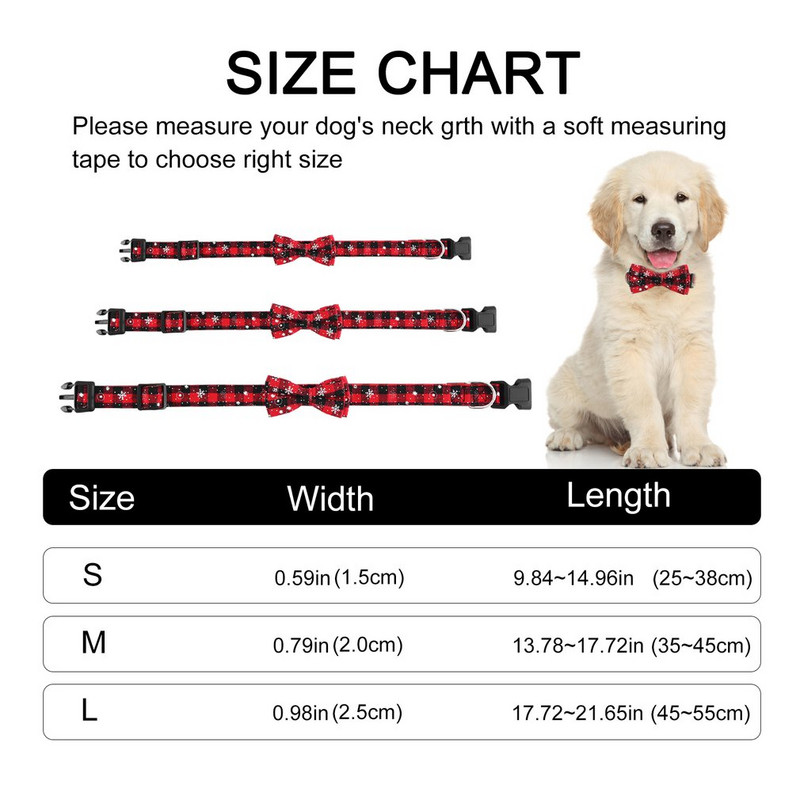 Guler de papion pentru câini din piele reglabil Guler pentru animale de companie de Crăciun Papion în carouri de modă Articole pentru animale de companie pentru câini mici, mijlocii mari