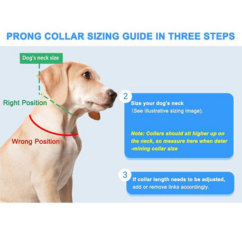 Benepaw Prong Dog Training Collar Comfort Tips Quick Release Snap Buckle Pet Choke Pinch Collar For Small Medium Large Dogs
