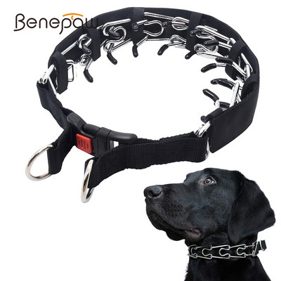 Benepaw Prong Dog Training Collar Comfort Tips Quick Release Snap Buckle Pet Choke Pinch Collar For Small Medium Large Dogs